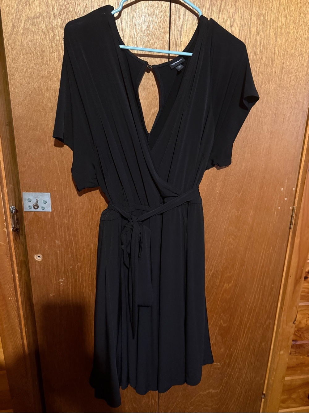 torrid Black Wrap Romper with Tie Waist
